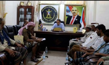 رئيس انتقالي لحج يلتقي عدد من مشائخ وأعيان العند