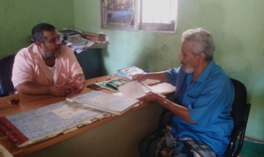 انتقالي مودية يطلع على آلية سير العمل في مكتب المالية في المديرية