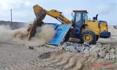 بقيادة المقدم كمال الحالمي وحدة حماية الأراضي تزيل بناء عشوائي بالبريقة