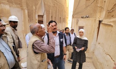 المدير فلهوم يشهد تقييم الإتحاد الأوروبي ومنظمة اليونسكو لعدد من مشاريع ترميم مباني شبام التاريخية