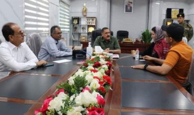 اللواء الشعيبي يناقش التنسيق بين أمن عدن ومنظمة التكافل الدولي