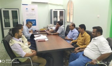 الدكتور حسين السقاف يلتقي فريق من مؤسسة استجابة للأعمال الإنسانية والاغاثية