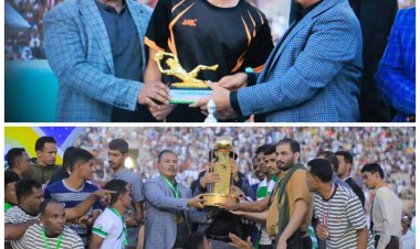 مدير عام شبام يهنئ حارس نادي إتفاق الحوطة عامر بن يماني تتويجه أفضل حارس ويبارك للبرق لقب بطولة كأس حضرموت الثامنة