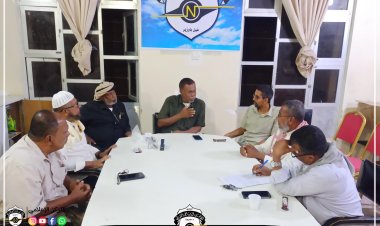 مناقشة أوجه التعاون التنسيق بين النادي الأهلي ومنتدى الغيل فيما يخص الجانبين الرياضي والثقافي