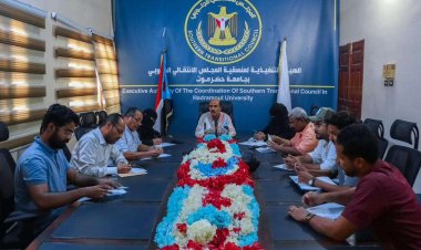 تنفيذية منسقية انتقالي جامعة حضرموت تناقش أداء فرق العمل الأكاديمي في كليات الجامعة