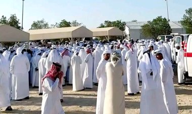 أبوظبي: محافظ شبوة بن الوزير يتقدم جموع المشيعين لجثمان الشيخ ناصر دريهم الحارثي