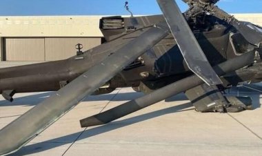 عاصفة شديدة تلحق أضراراً جسيمة بطائرات “أباتشي” و”بلاك هوك” الأمريكية