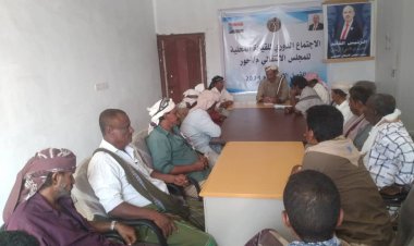 انتقالي أحور يناقش المستجدات في المديرية وإفشال مخططات الأجندات السياسية المعادية للمشروع الجنوبي
