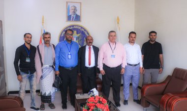 رئيس انتقالي شبوة يلتقي وفد من صحيفة 14 أكتوبر