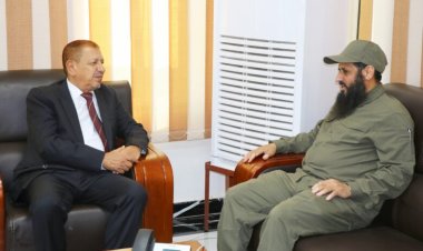 رئيس مجلس القضاء الأعلى يلتقي القائد العام لقوات الحزام الأمني