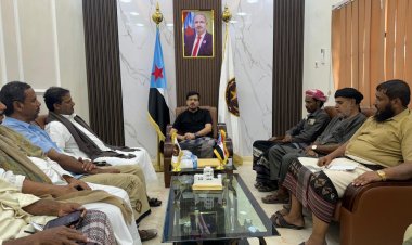 رئيس تنفيذية انتقالي المهرة يلتقي باللجنة التحضيرية لاشهار المنسقية الجنوبية المجتمعية بالمحافظة