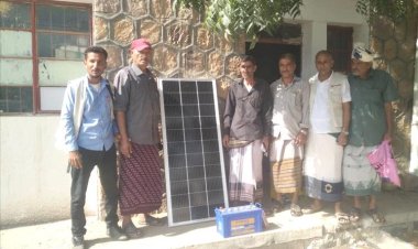 انتقالي حالمين يقدم منظومة طاقة شمسية لإدارة التربية بالمديرية