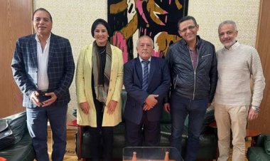باحشوان والعاقل يلتقيان قيادات اتحاد الصحفيين العرب بمصر
