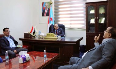 الدكتور الخُبجي يناقش مع نائب محافظ لحج الصلاحي مستجدات الأوضاع العامة بالمحافظة