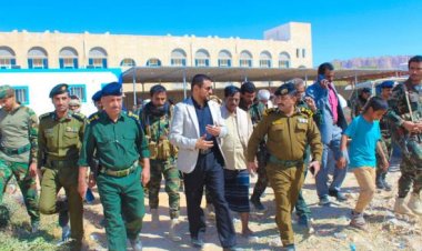 بتمويل إماراتي.. افتتاح مشروعين بمعسكر شرطة شبوة