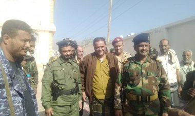 خلال زيارته لمديرية لودر القائم بأعمال مدير امن ابين يشدد على تثبيت الامن وضبط حركة السوق في المديرية