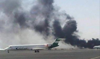 3 قتلى و11 إصابة في قصف اسرائيلي استهدف مطار صنعاء وميناء الحديدة