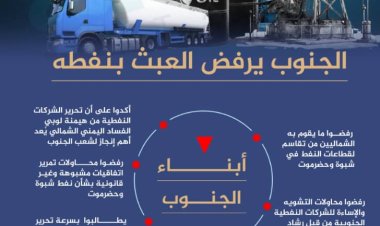 جنوبيون: نفط الجنوب خط أحمر.. العليمي ولوبي فساد قوى اليمن تستحوذ على خيرات وثروات الجنوبيين... من يوقف هذا العبث..؟ ( تقرير)