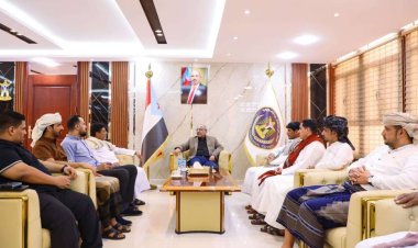 الكثيري يطّلع على أنشطة وبرامج اتحاد شباب الغد بمحافظة المهرة