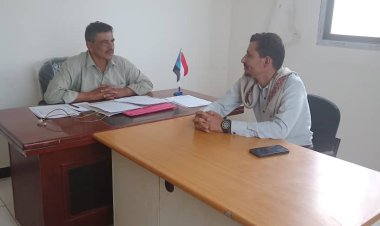 المكلف بمهام رئيس منسقية جامعة أبين يلتقي عضو الجمعية الوطنية العمود