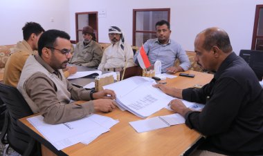 لقاء يناقش دراسة مخططات مشروع المعهد المهني السياحي بمديرية شبام