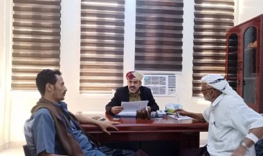 نائب رئيس الهيئة الاستشاريّة لشؤون الثأر والنزاعات القبلية يلتقي الاغبري والكعلولي بالعاصمة عدن