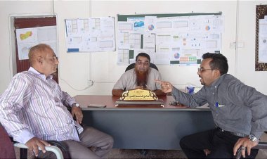 الدكتور الثرم يلتقي باجميل لمناقشة الوضع الصحي في مديرية زنجبار