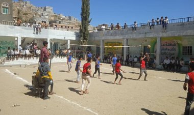 اختتام بطولة كرة الطائرة المدرسية بمدرسة الشهيد عبد القوي محمد بالمفلحي