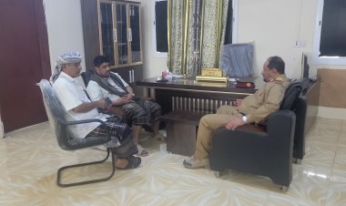 العميد المشوشي يبحث مع مدير أمن أبين تعزيز التنسيق الأمني بالمحافظة