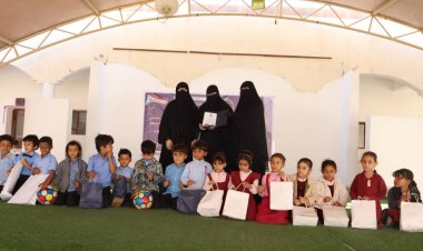 انتقالي المهرة ينظم مسابقة ترفيهية وعلمية لطلاب روضة مدرسة أروى بمدينة الغيضة