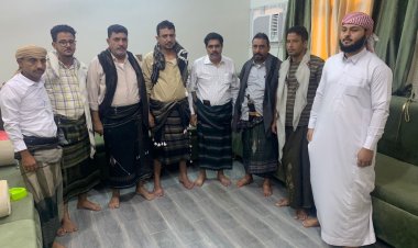 قائد حزام لحج العميد السعيدي في ضيافة شيخ شمل قبائل يافع بني مالك وآل هرهره حضرموت