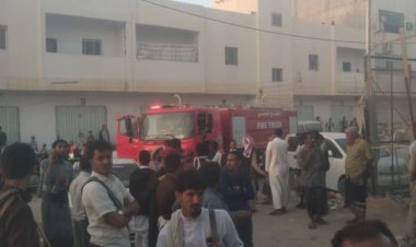 الدفاع المدني بشبوة ينجح في إخماد حريق بشقة سكنية ومخزن تجاري في مدينة عتق