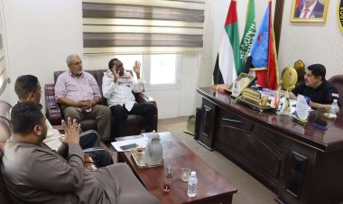 رئيس انتقالي حضرموت يلتقي نائب رئيس اتحاد نقابات عمال الجنوب