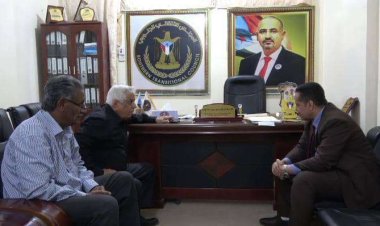 رئيس تنفيذية انتقالي لحج يبحث مع رئيس جامعة لحج سبل تعزيز دورها الأكاديمي