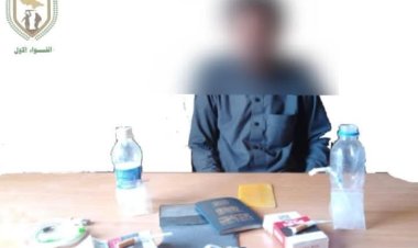 قوات اللواء الأول دفاع شبوة تتمكن من القبض على متهمين بتروج مادة الشبو المخدر في مدينة نصاب