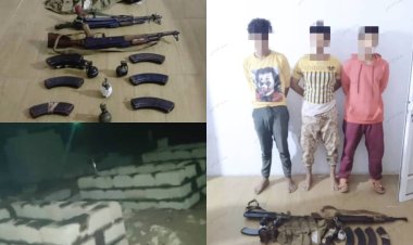 وحدة حماية الأراضي تلقي القبض على مسلحين يقومون بالبسط العشوائي بقوة السلاح في بئر أحمد