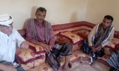 رئيس انتقالي أحور يواصل زياراته العيدية ويطمئن على صحة الشيخ ناصر والعميد الدشن