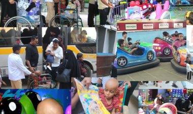 السلطة المحلية بالعاصمة عدن تنظم رحلة ترفيهية للأطفال المصابين باورام السرطان