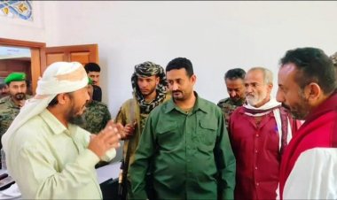 قائد حزام يافع يتفقد الأوضاع الأمنية بمديرية رصد