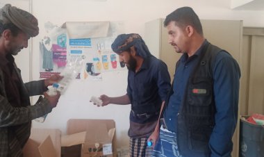 انتقالي جيشان ينفذ نزولاً ميدانياً للوحدة الصحية والمحلات التجارية