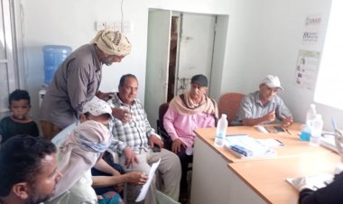 الضالع : انتقالي الحصين ومكتب الصحة في زيارة ميدانية لمركز صرارة (بشكع)