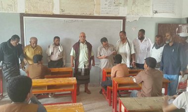 انتقالي لودر والسلطة المحلية يدشنان اختبارات الفصل الدراسي الثاني بمدارس المديرية