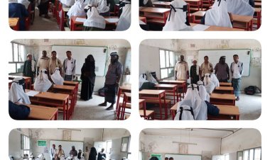 انتقالي أحور ومكتب التربية بالمديرية يدشّنان امتحانات الفصل الدراسي الثاني للعام 2024 - 2025م