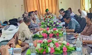 برئاسة محافظ الضالع المكتب التنفيذي يناقش تحصيل إيرادات الربع الأول  للعام 2025م