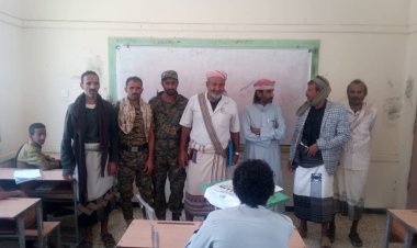 رئيس انتقالي جيشان يتفقد سير امتحانات الثانوية العامة