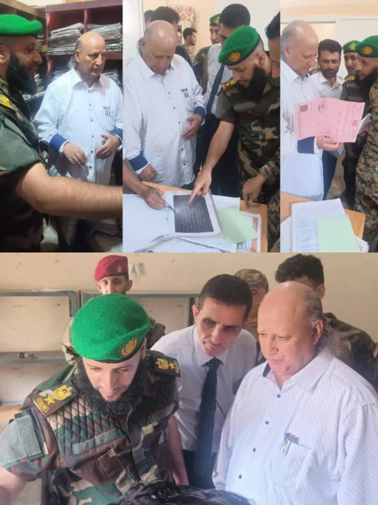 نائب مدير هيئة الأراضي بعدن يطلع على عمل وحدة حماية الأراضي