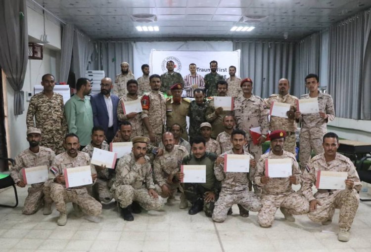 الضالع: اختتام دورة تدريبية في الإسعافات الأولية لمنتسبي وحدات محور الضالع