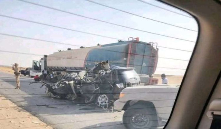 حادث مروري مؤسفة يودي بحياة مسافر بخط العبر وهو في طريقه للسعودية