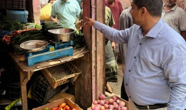 مدير عام مديرية الشيخ عثمان يغلق عددًا من مفارش الخضروات والأسماك المخالفة للأسعار