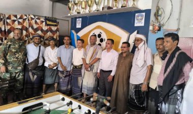 مدير مكتب الشباب والرياضة بلحج يتفقد نادي الحبيلين ونادي الصمود بردفان